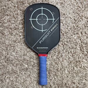 Engage Pursuit Pro1 Elongated Pickleball Paddle Raw T700 Carbon Fiber Light